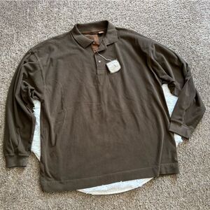 Reel Legends Shirt Long Sleeve Polo‎ New Mens Size XXL